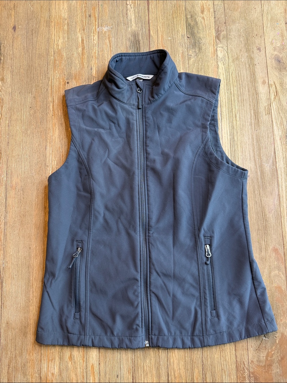 Port Authority Women’s Gray Sleeveless Softshell Vest L